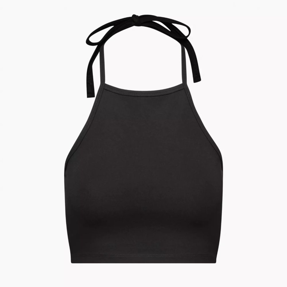 Aritzia Sunday Best Aubrey Halter Top in Black